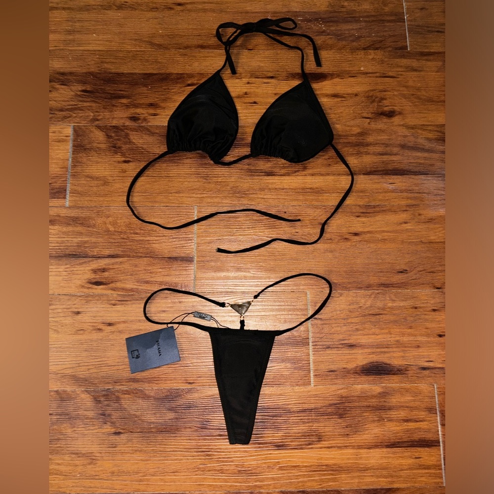 Beach Two Piece Bikini Thong Set